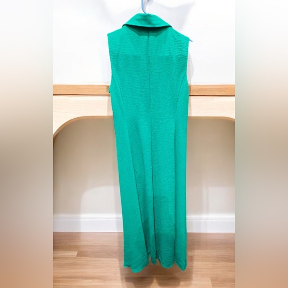 Calvin Klein Green Sleeveless Dress size 2 NWT length 55in pit to pit 15in - Picture 2 of 6